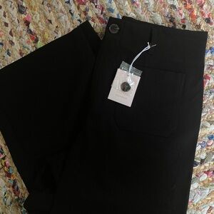 Black Slacks with Pocket Detail